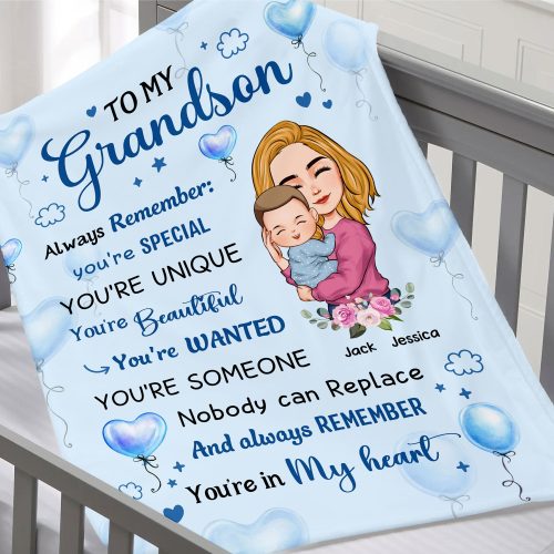 Grandkid, You're Special - Personalized Blanket Big Size