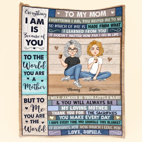 This Cozy Blanket Reminds You How Much I Love You - Personalized Mom Blanket Big Size